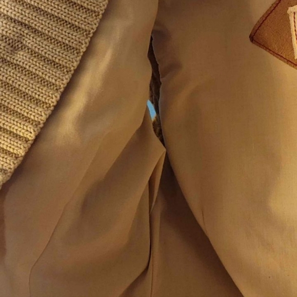 JACKETT NEW YORK Genuine Leather Boho Tan Vest with Hood Small - Picture 4 of 11